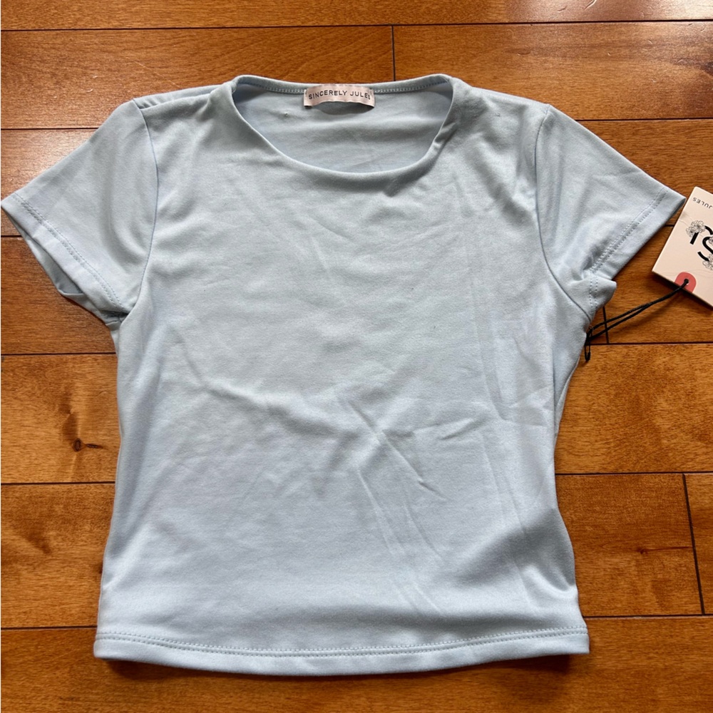 Sincerely Jules Sky Blue Tee NWT